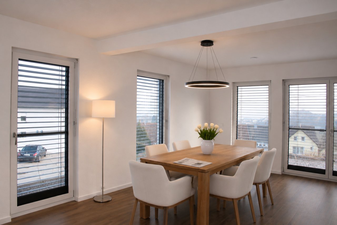 Möblierungsvorschlag, unverbaubarem Ausblick Möblierungsvorschlag, unverbaubarem Ausblick